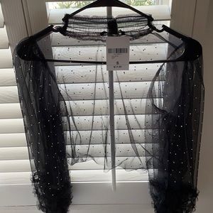 Sparkly long sleeve blouse